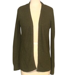 PINQUE Open-Front Olive Cardigan Sweater for Women Size small